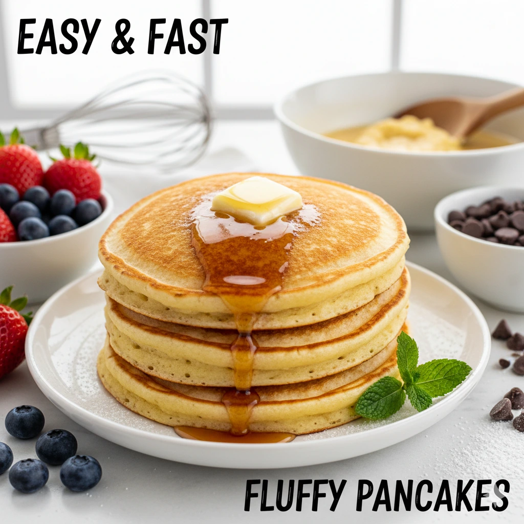 Easy and Fast Fluffy Pancakes Recipe 1 Easy and Fast Fluffy Pancakes Recipe