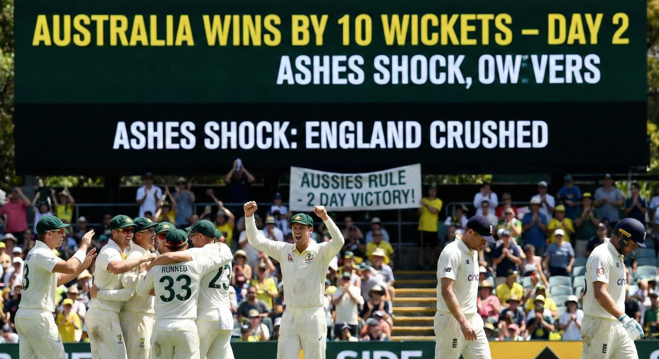 Ashes Shock: Australia Crushes England in Two Days 2 Ashes Shock Australia Crushes England in Two Days