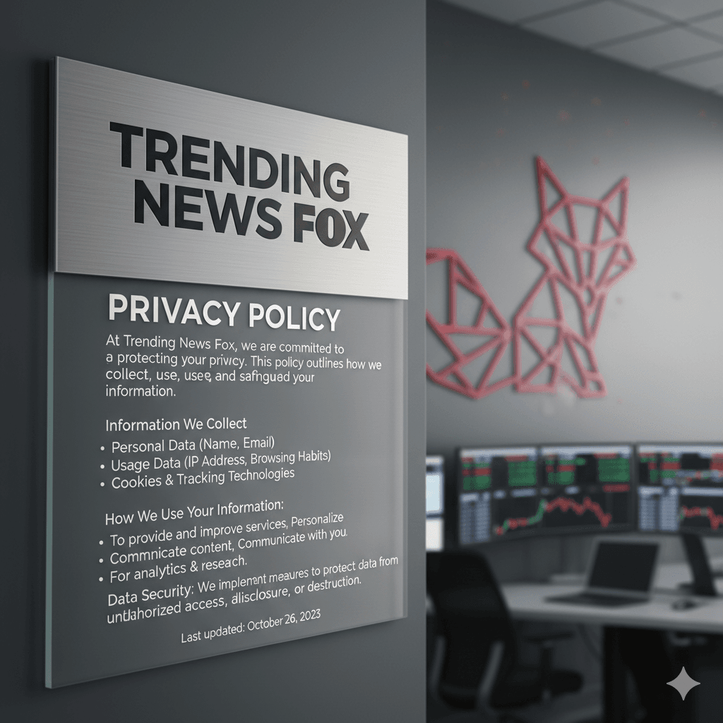 Privacy Policy 1 Privacy Policy Trending News Fox