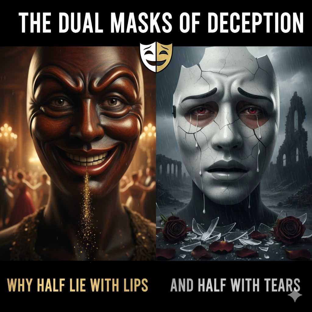 The Dual Masks of Deception Why Half Lie with Lips and Half with Tears