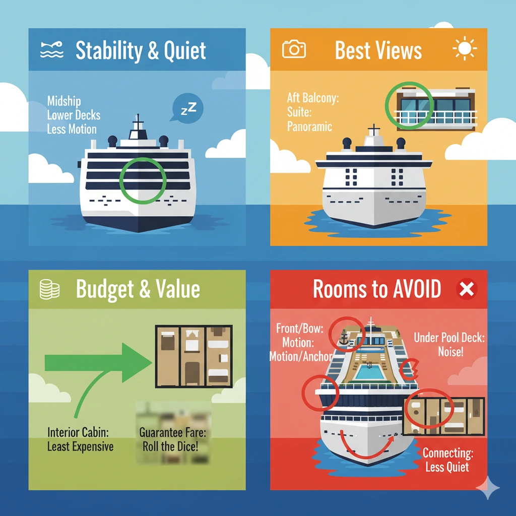 Where is the Best Room on a Cruise Ship 2 Where is the Best Room on a Cruise Ship