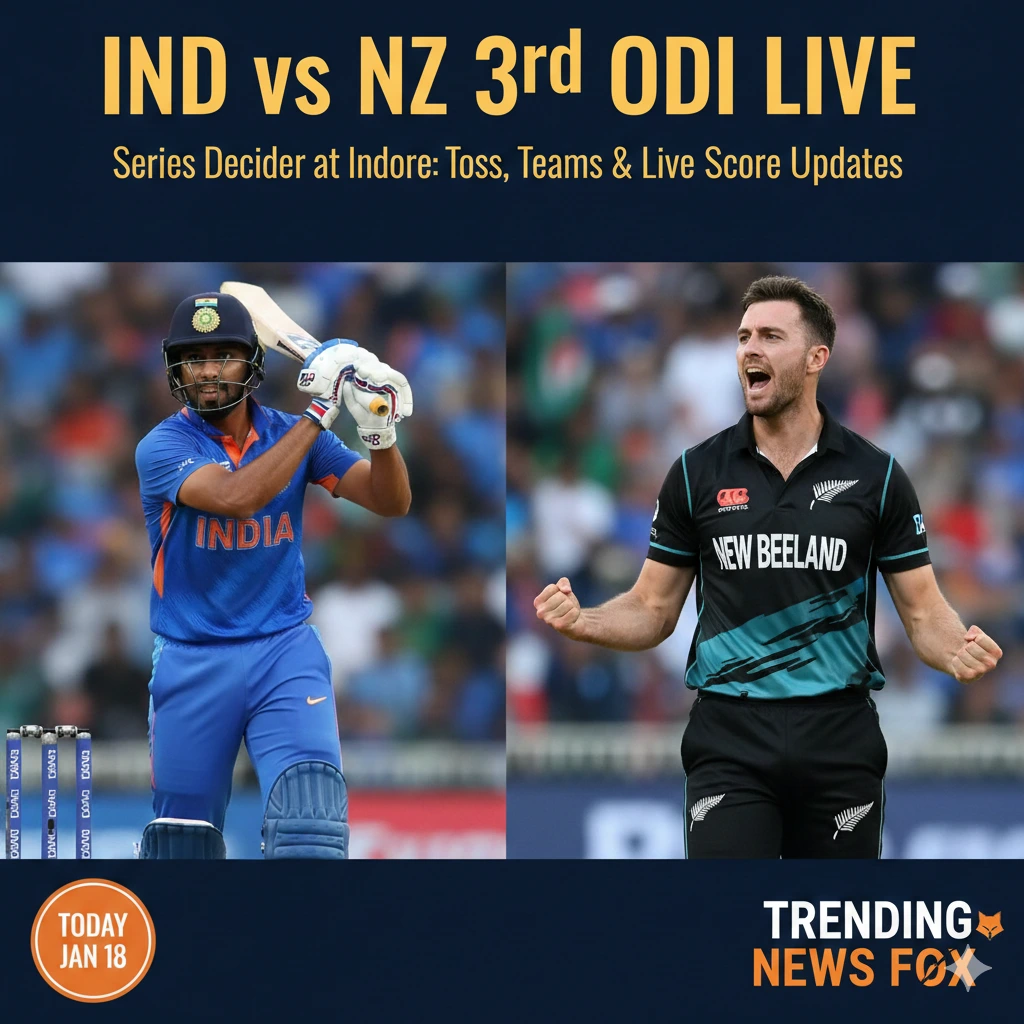 IND vs NZ 3rd ODI Live