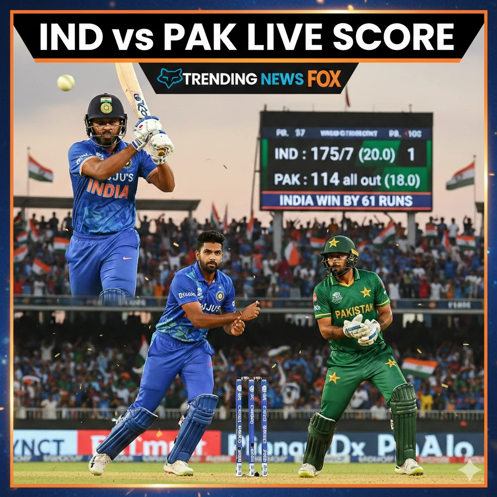 IND vs PAK live score