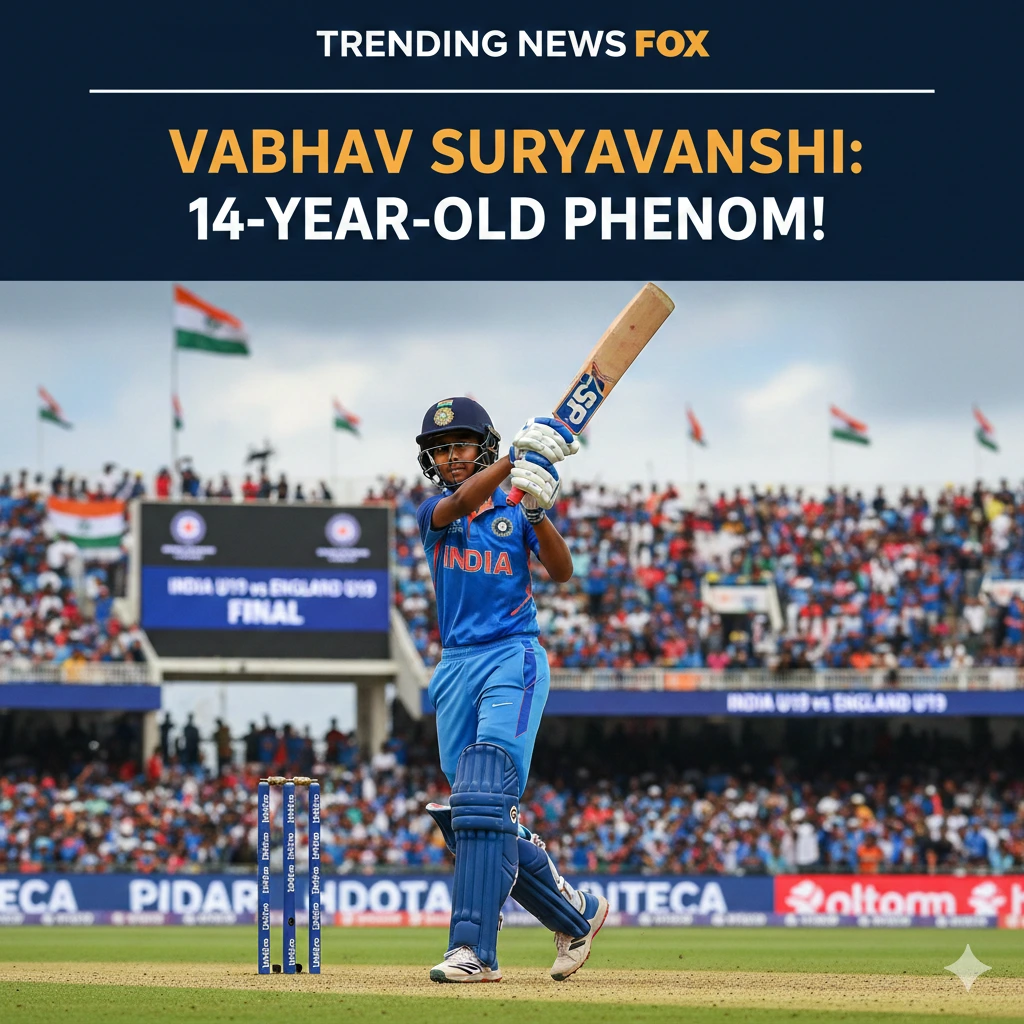 Vaibhav Suryavanshi batting for India U19