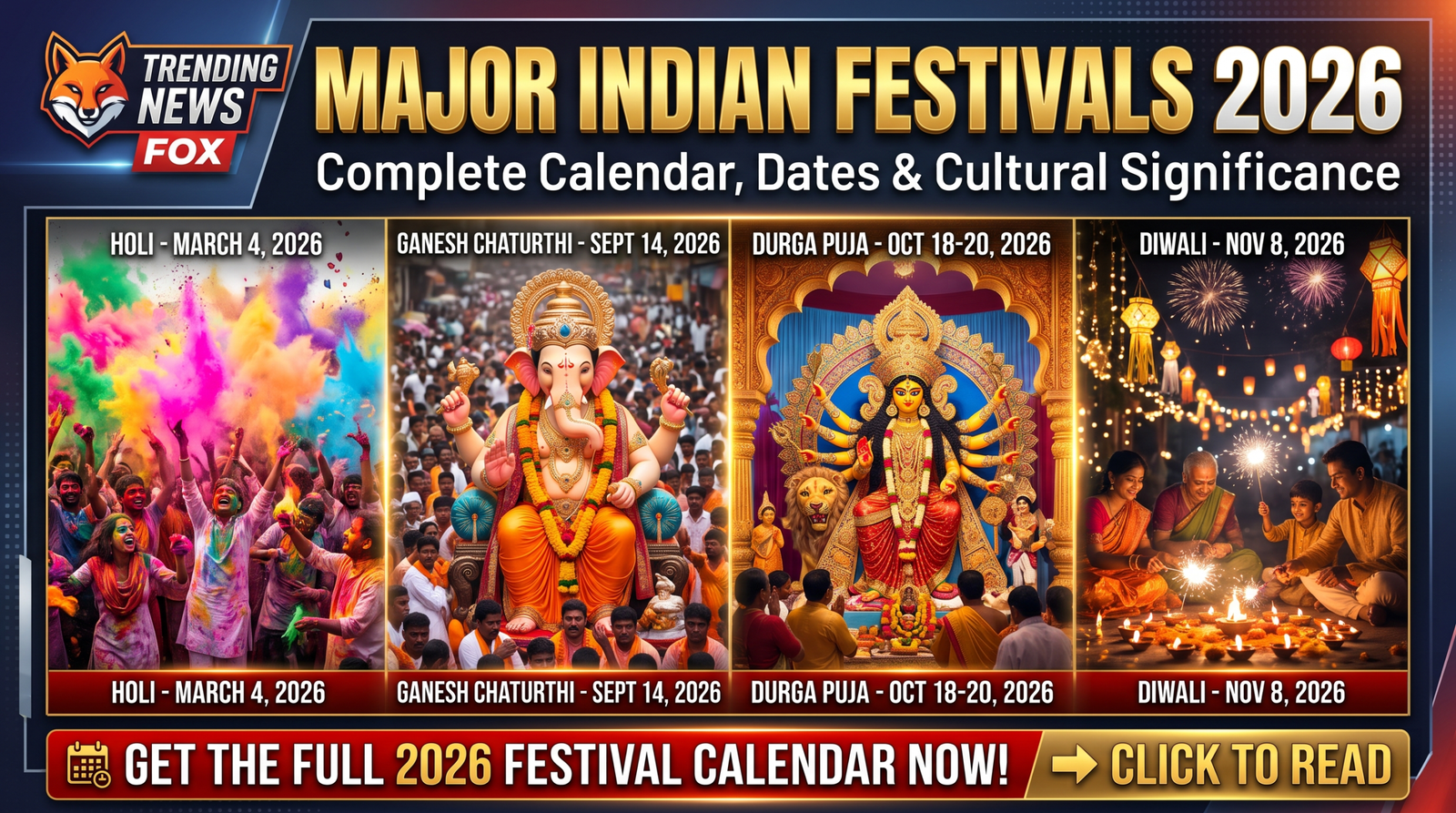 Major Indian Festivals in 2026