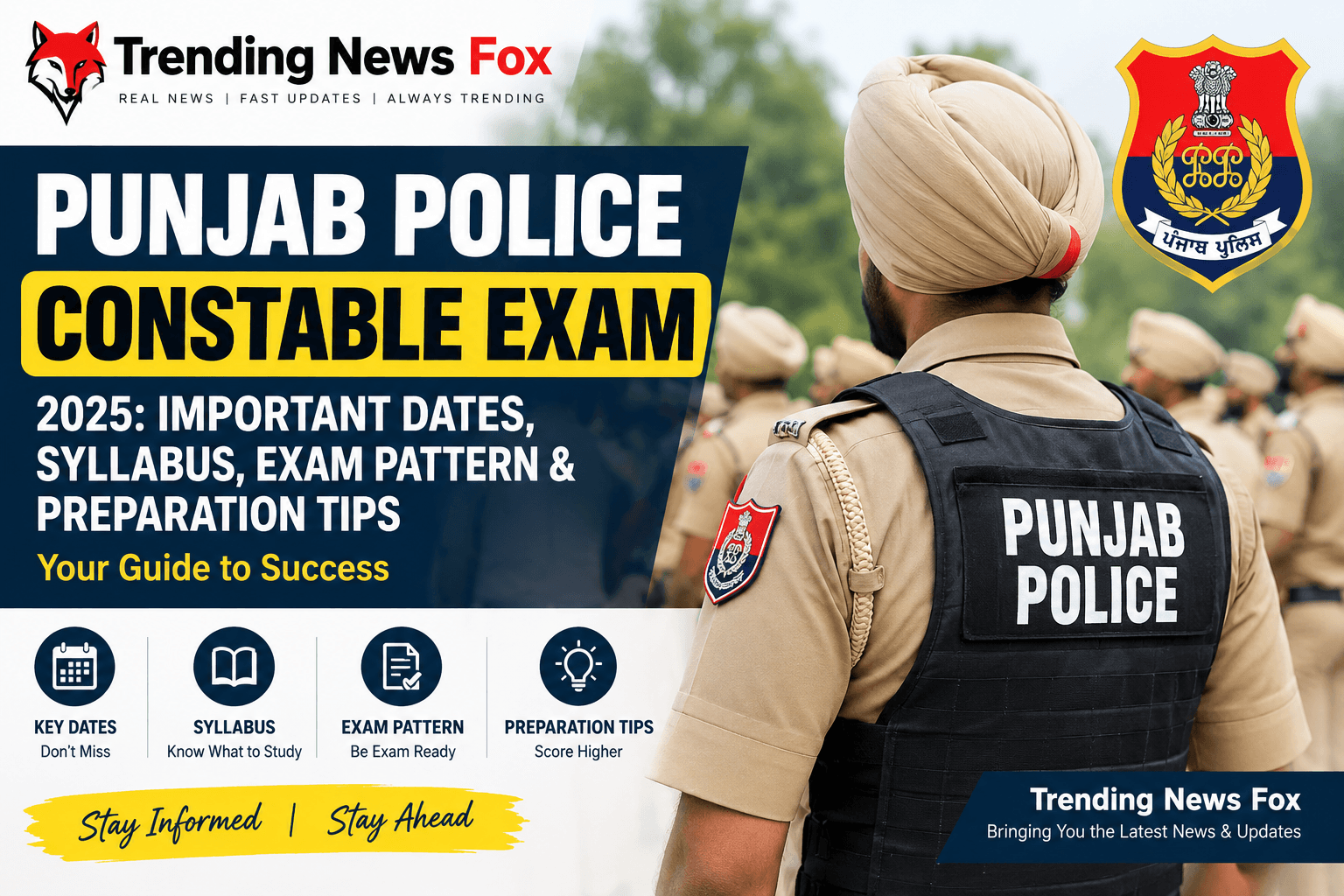 Punjab Police Constable Exam 2026